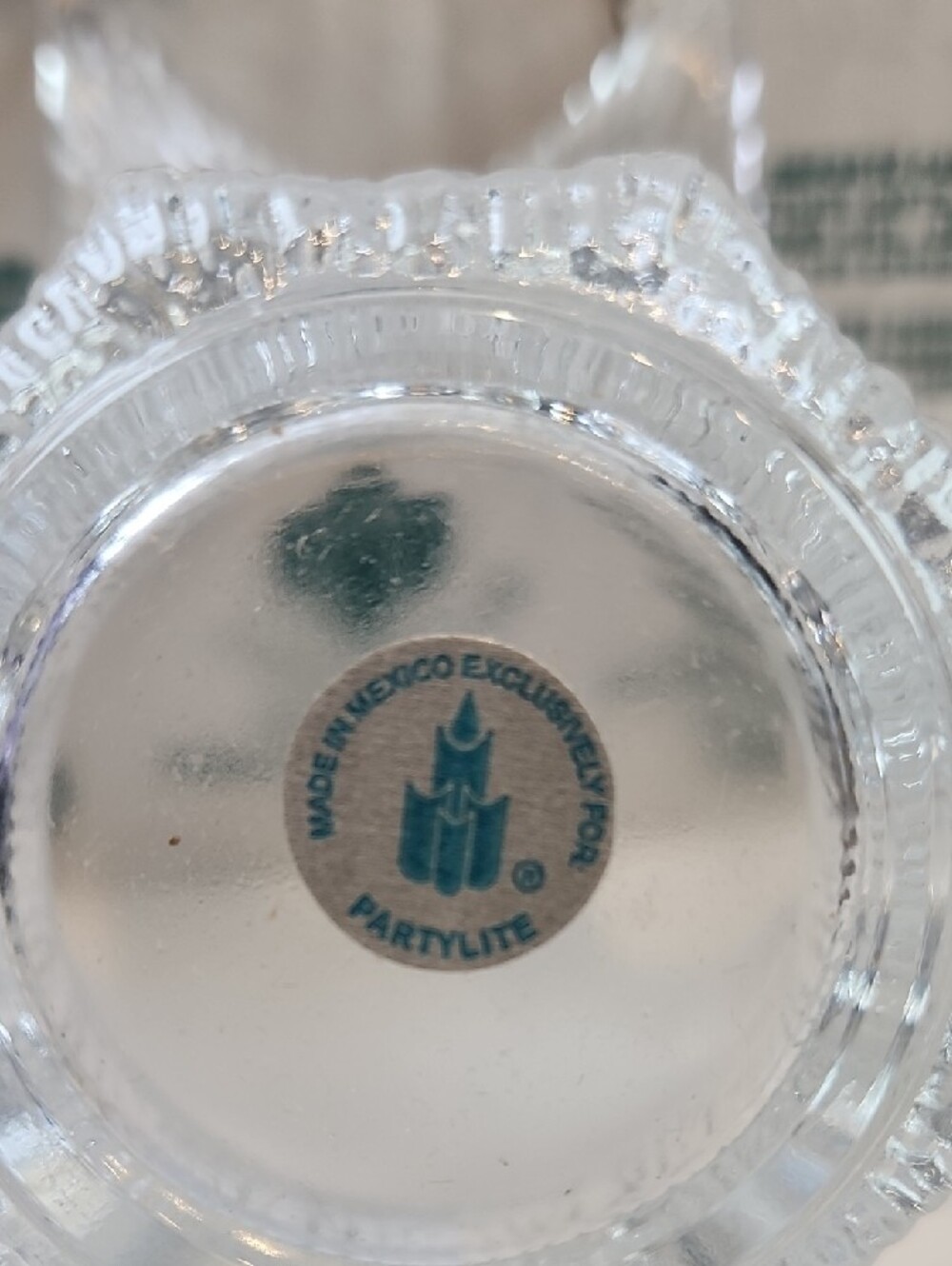 Vintage PartyLite Clear Crystal Tulip Votive Candleholder - Picture 8 of 8